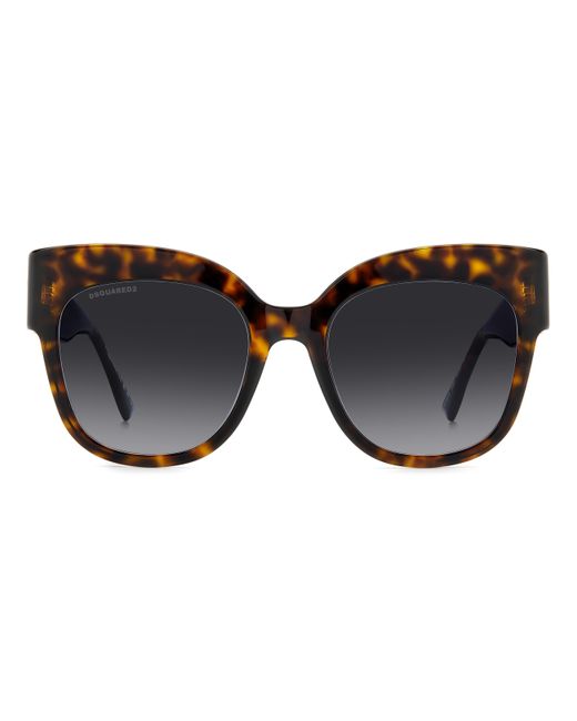 DSquared² Black D2 0097/S 086/9O Sunglasses Plastic Round Shaded
