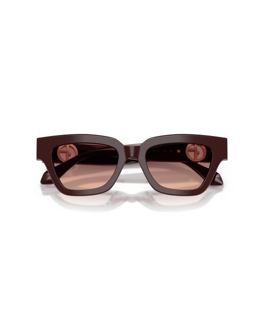 Giorgio Armani Black Ar8246U 63088D Sunglasses Acetate Cat Eye Normal Shaded