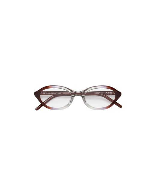Retrosuperfuture Black Cmf Numero 145 Side Fade Optical Frames Acetate Geometric