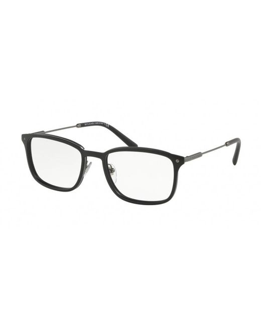 BVLGARI Black Bv1101 195 Optical Frames Outlet Metal Squared for men