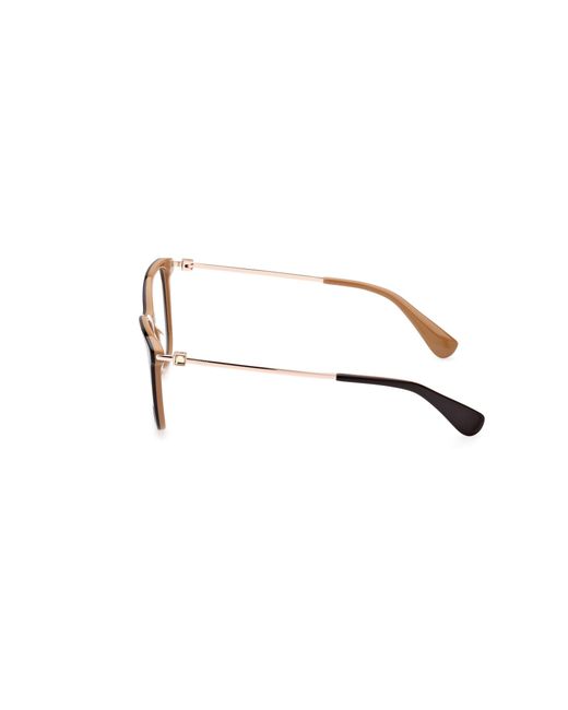 Max Mara Black Mm5079 050 Optical Frames Acetate Squared Normal