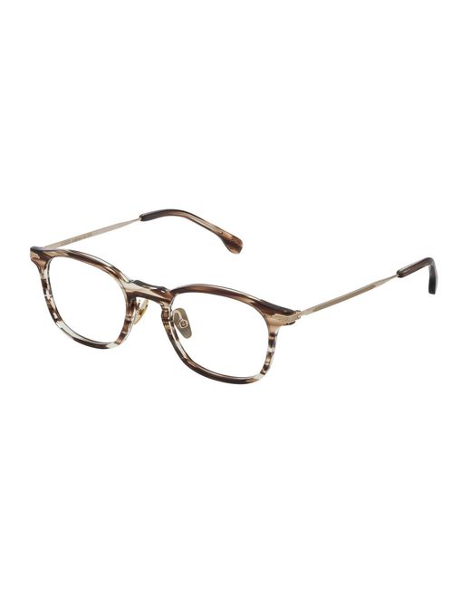 Lozza Black Vl4143 Palermo 1 06Xe Optical Frames Acetate Geometric for men