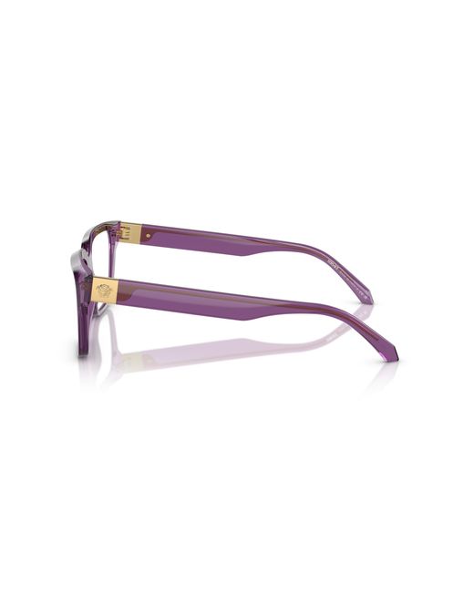 Versace Black Ve3357 5464 Optical Frames Acetate Transparent Squared Normal