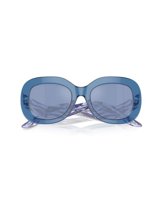 Giorgio Armani Black Ar8217 61531U Sunglasses Acetate Light Round Mirrored