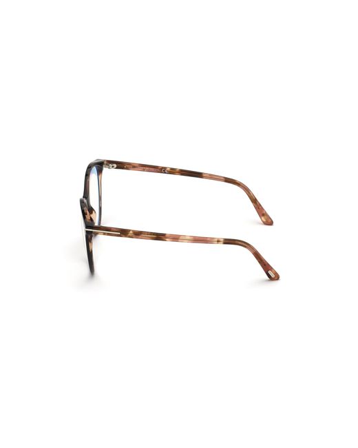 Tom Ford Black Ft5742-B 005 Optical Frames Acetate Round Normal