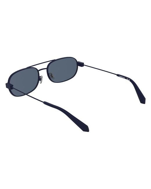 Calvin Klein Black Ckj26202S 400 Sunglasses Metal Round Normal for men