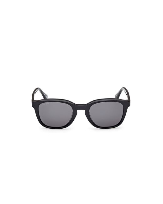 Web Black We0390 01A Sunglasses Acetate Smoke Round Normal for men