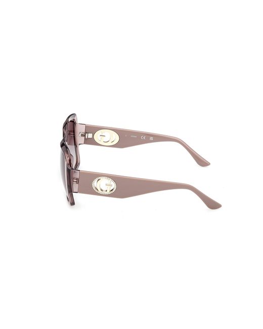 Guess Natural Gu00283 57F Sunglasses Injected Squared Normal