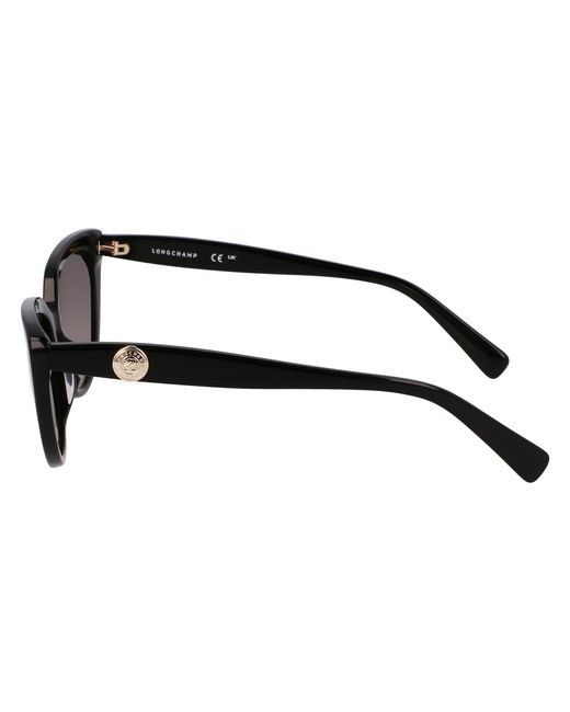 Longchamp Black 001 Sunglasses Acetate Cat Eye Normal