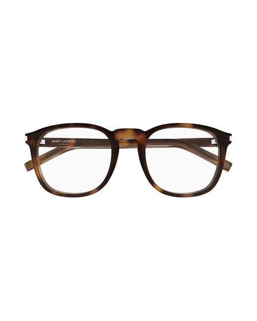 Saint Laurent Black Sl 818 Opt 003 Optical Frames Acetate Transparent Round