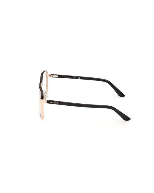 Guess Black Gu50125 005 Optical Frames Metal Squared Normal