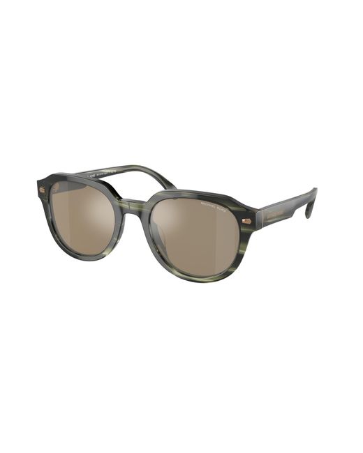 Michael Kors Black Mk2216U Eger 39787I Sunglasses Acetate Round Normal Mirror for men