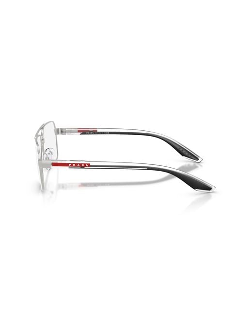 Prada Linea Rossa Black Ps 51Tv 1Bc1O1 Optical Frames Metal Transparent Squared Normal for men