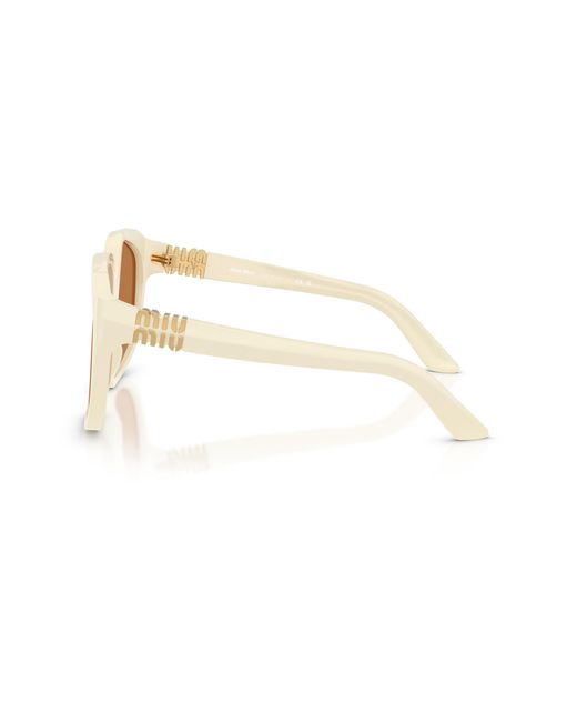 Miu Miu Black Mu A07S 21D90Q Sunglasses Acetate Geometric Normal