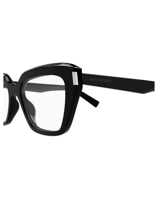 Saint Laurent Black Sl 828 001 Optical Frames Acetate Transparent Cat Eye
