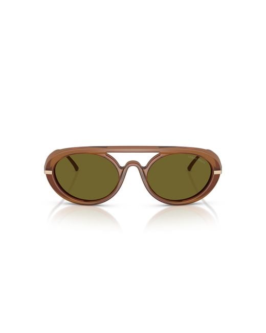Giorgio Armani Black Ar8256 6410/2 Sunglasses Acetate Round Normal for men