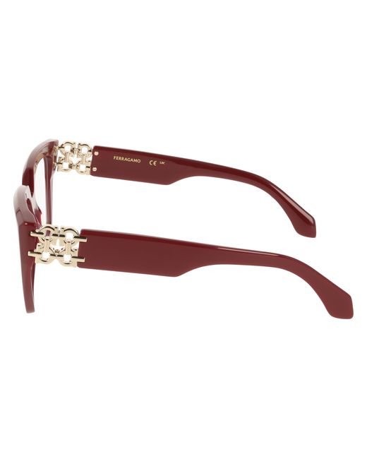 Ferragamo Black Sf3041E 606 Optical Frames Acetate Squared Normal