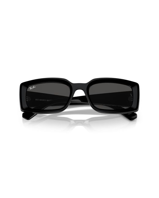 Ray-Ban Black Rb4395f Kiliane Low Bridge Fit Square Sunglasses