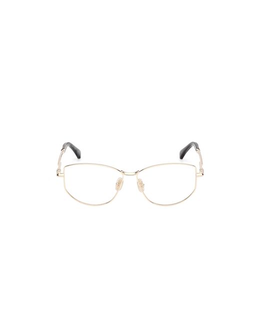 Max Mara Black Mm5153 032 Optical Frames Metal Round Normal