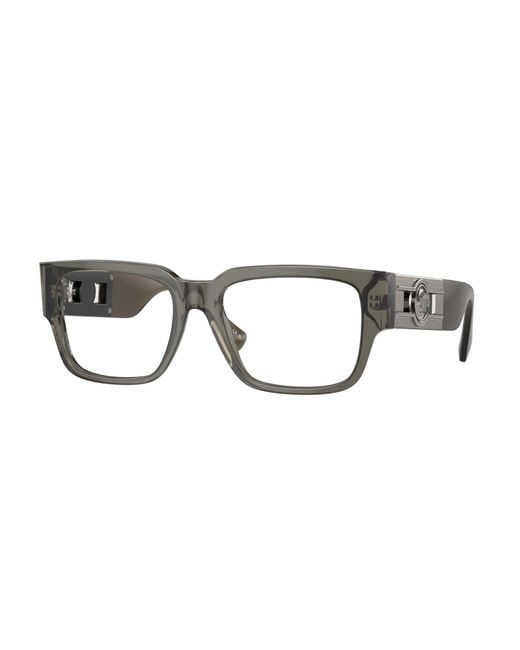 Versace Black Ve3350 5436 Optical Frames Acetate Squared for men