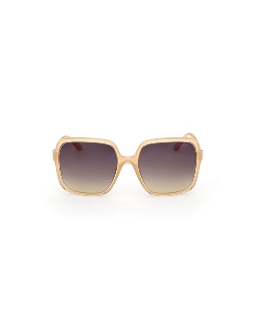Guess Black Gu00280 41B Sunglasses Injected Smoke Squared Normal