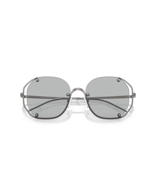Emporio Armani Black Ea2168 300387 Sunglasses Metal Geometric Normal