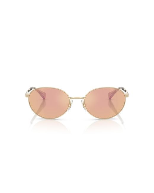 Ralph Lauren Black Ra4148 9116R1 Sunglasses Metal Round Normal Mirror