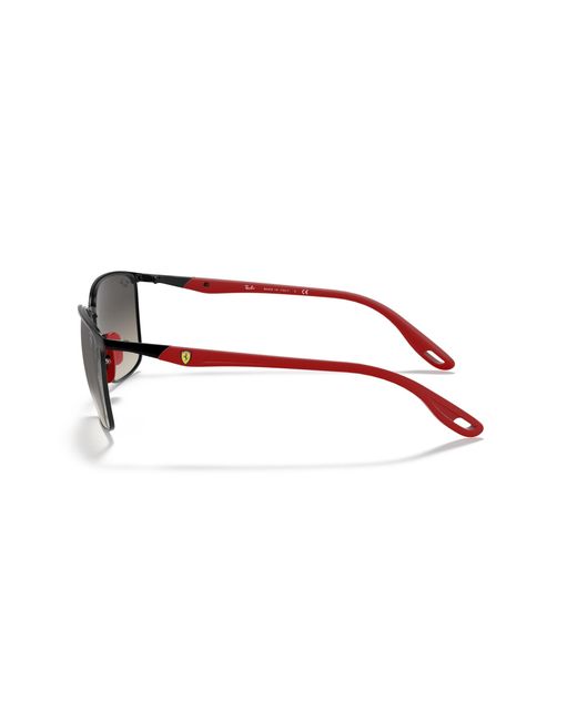 Ray-Ban Black Rb3673m Scuderia Ferrari Collection Square Sunglasses