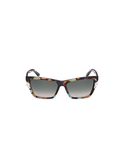 Guess Black Gm00030 98B Sunglasses Acetate Smoke Squared Normal