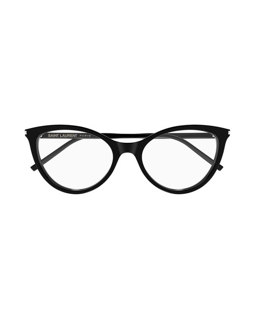Saint Laurent Black Sl 833 001 Optical Frames Acetate Transparent Cat Eye