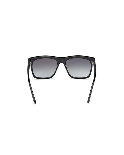 Guess Black Gu00222 01B Sunglasses Injected Smoke Squared Normal for men