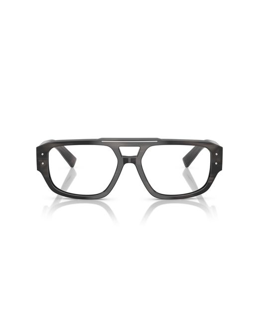 Dolce & Gabbana Black Dg3406 3440 Optical Frames Acetate Transparent Pilot Normal for men