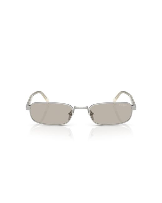 Prada Black Pr B54S 1Bc30P Sunglasses Metal Squared Normal for men