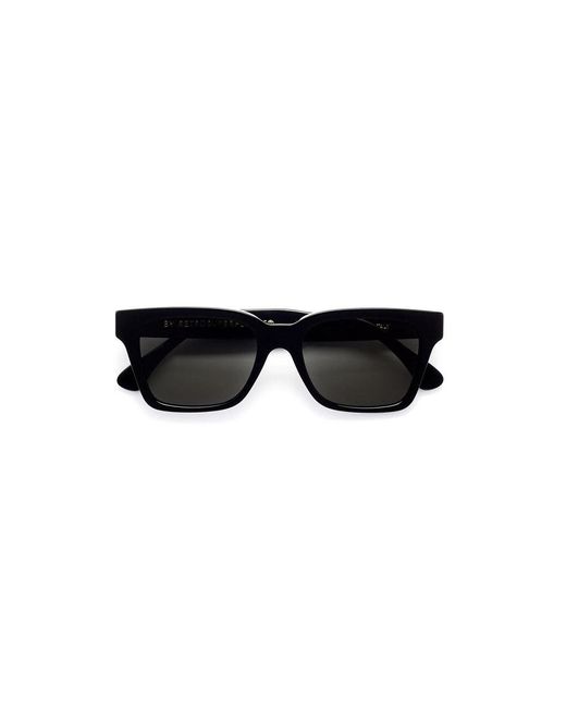 Retrosuperfuture Black C2N America Sunglasses Acetate Squared