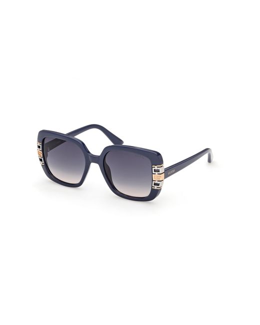 Guess Black Gu00294 90W Sunglasses Injected Squared Normal