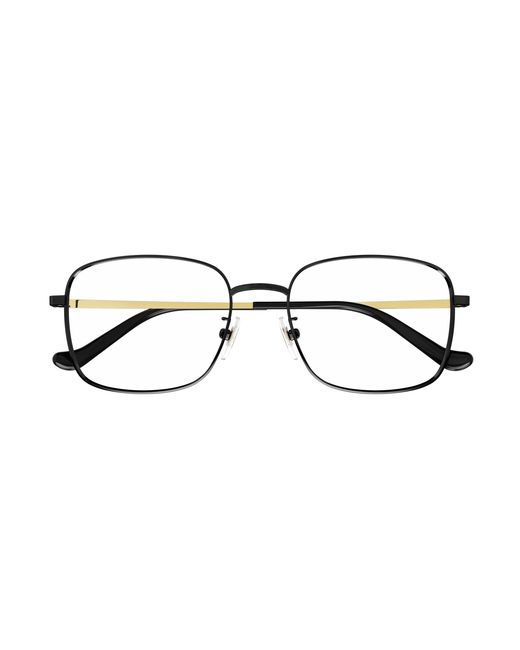 Gucci Black Gg1355Oa 001 Optical Frames Metal Squared for men