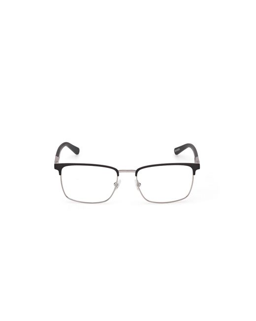 Timberland Black Tb1802 005 Optical Frames Metal Squared Normal for men