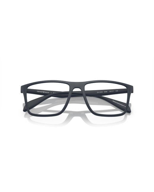Emporio Armani Black Ea3230 5088 Optical Frames Injected Transparent Pillow Normal for men