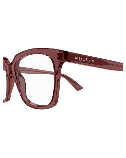 McQueen Black Am0513O 004 Optical Frames Acetate Transparent Cat Eye
