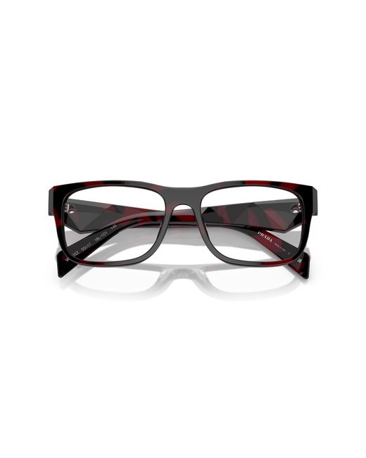 Prada Black Pr 22Zv 16K1O1 Optical Frames Acetate Transparent Pillow Normal for men