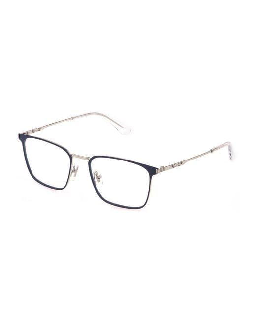 Police Black Vplq70 Code 7 0 Optical Frames Metal Squared for men
