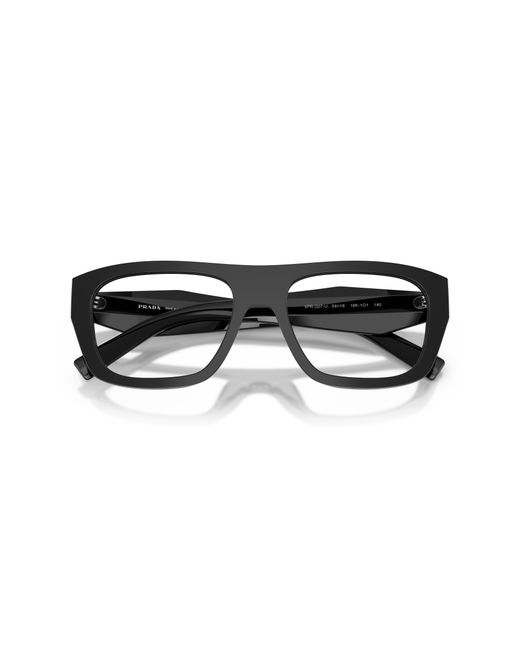 Prada Black Pr D07Vu 16K1O1 Optical Frames Acetate Transparent Squared Normal
