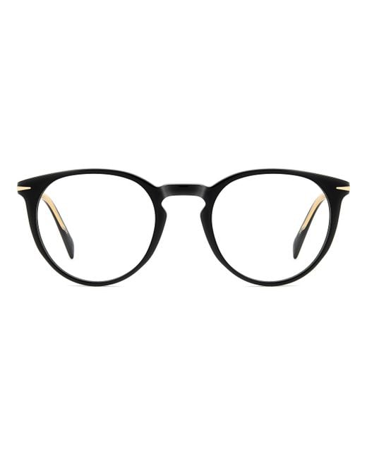 David Beckham Black Db 1139 807 Optical Frames Acetate Round for men