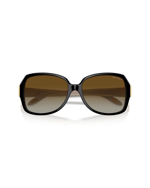 Ralph Lauren Black Ra5138 6123T3 Sunglasses Acetate Squared Polarized Shaded