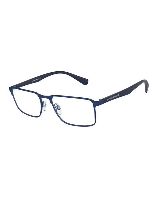 Emporio Armani Black Ea1046 3100 Optical Frames Metal Squared for men