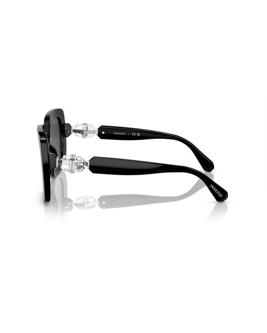 Swarovski Black Sk6001 100187 Sunglasses Acetate Squared Normal