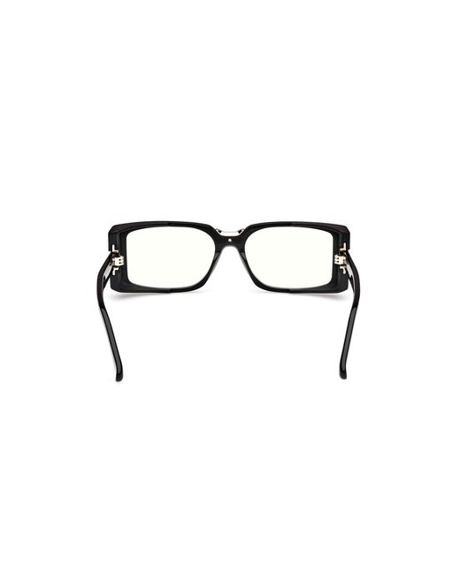 Max Mara Black Mm5157-B 001 Optical Frames Acetate Squared Normal