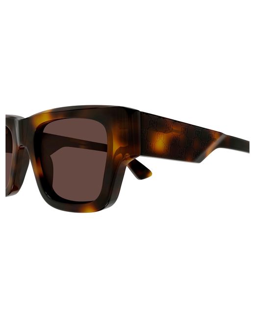 Gucci Black Gg1668S 008 Sunglasses Acetate Squared for men