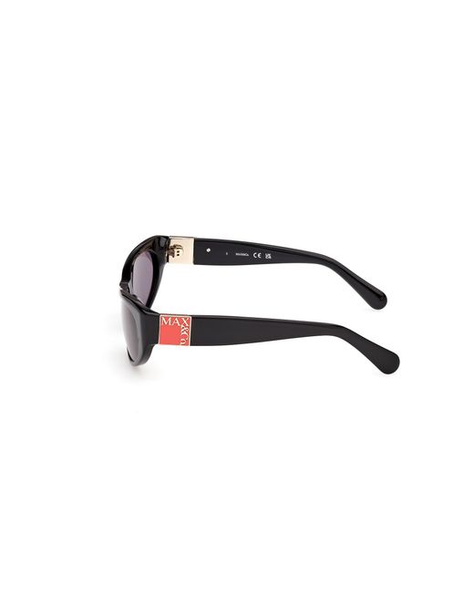 MAX&Co. Black Mo0151 01A Sunglasses Acetate Smoke Cat Eye Normal