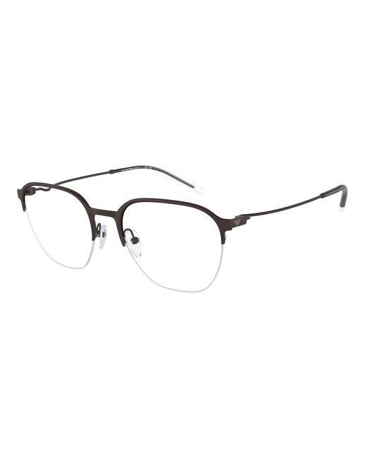 Emporio Armani Black Ea1160 3380 Optical Frames Metal Transparent Pantos Normal for men
